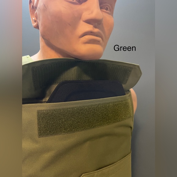 Green bulletproof vest body armour - Thin / low profile - Picture 6 of 7
